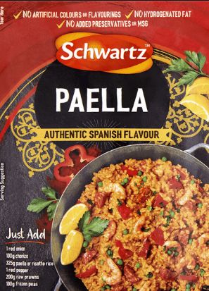 Schwartz Sachets - Paella 6 x 30g